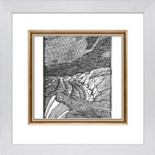 Sea and Cliffs - Unsigned - Ready Framed